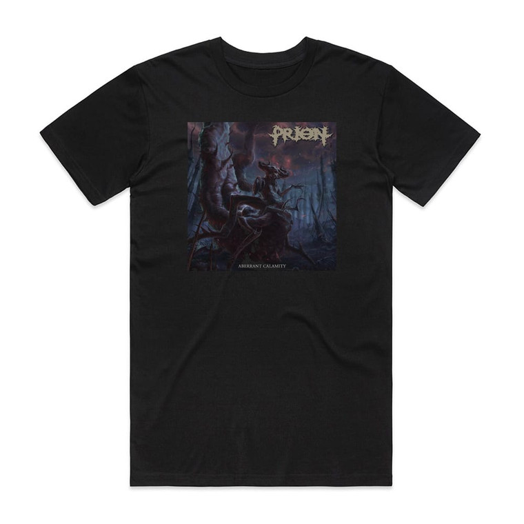 Prion Aberrant Calamity Album Cover T-Shirt Black