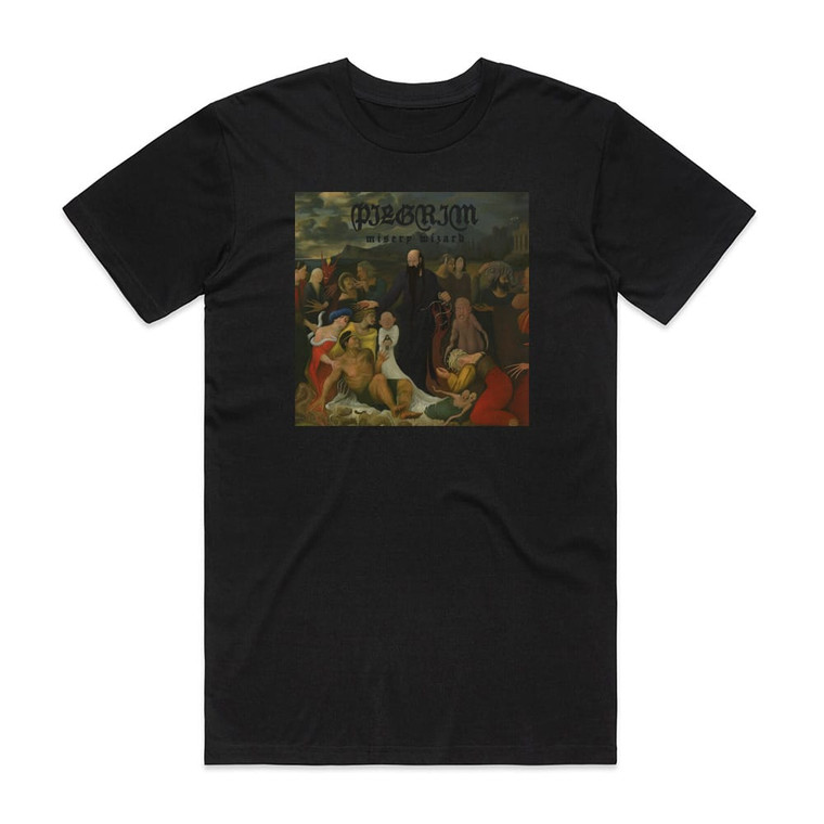 Pilgrim Misery Wizard 1 Album Cover T-Shirt Black