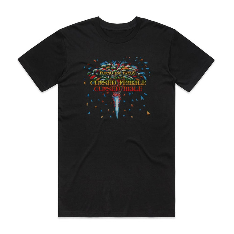 Porno for Pyros Cursed Female Cursed Male Album Cover T-Shirt Black