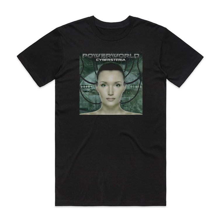 PowerWorld Cybersteria Album Cover T-Shirt Black