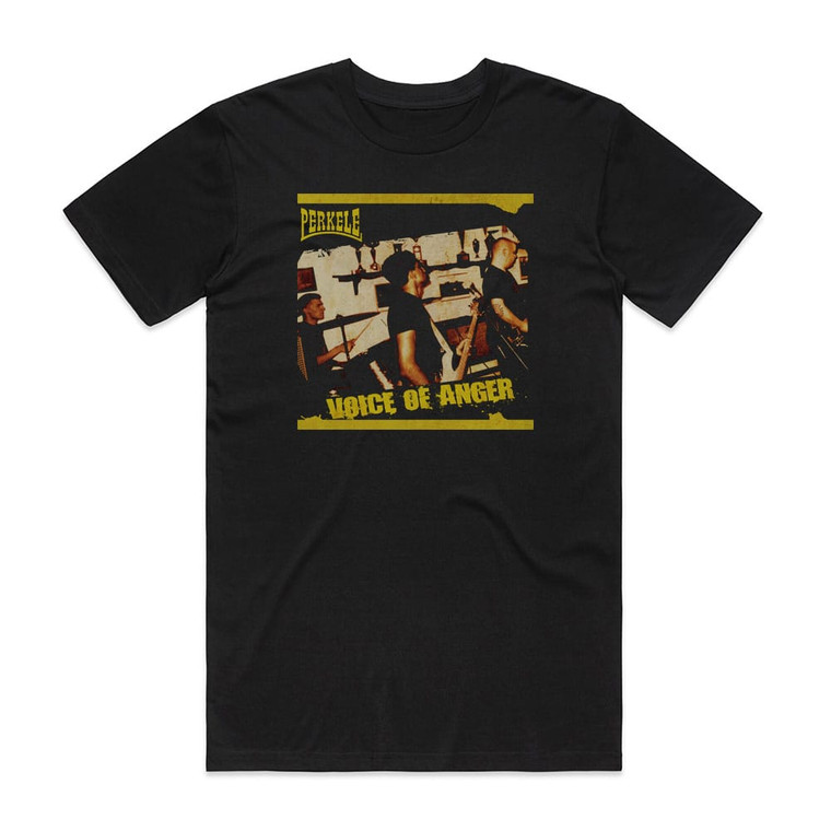 Perkele Voice Of Anger Album Cover T-Shirt Black