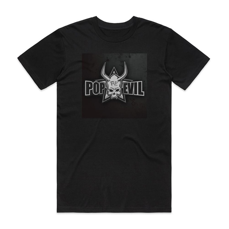 Pop Evil Hero Album Cover T-Shirt Black
