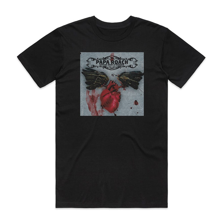 Papa Roach Getting Away With Murder 2 Album Cover T-Shirt Black