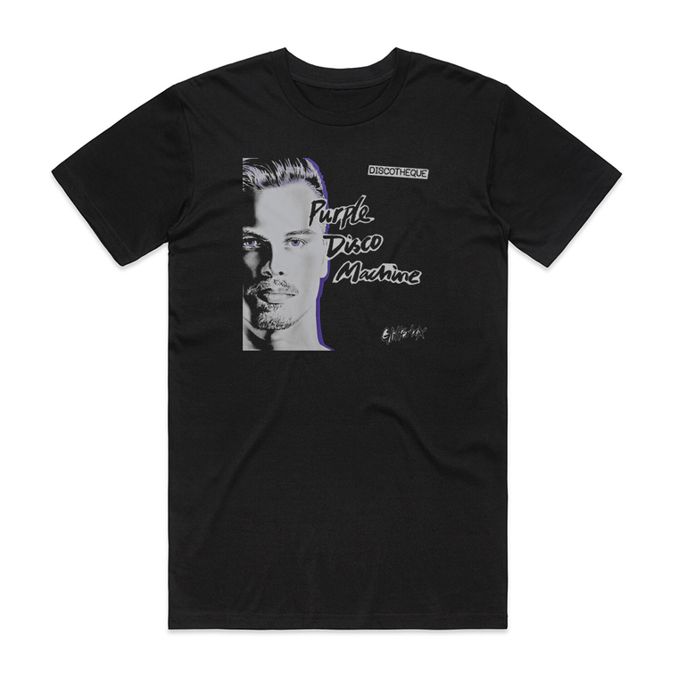Purple Disco Machine Discotheque Album Cover T-Shirt Black