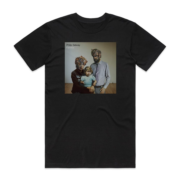 Phil Selway Familial Album Cover T-Shirt Black