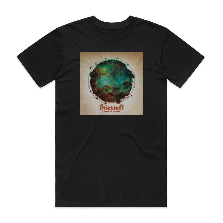 Priestess Prior To The Fire Album Cover T-Shirt Black