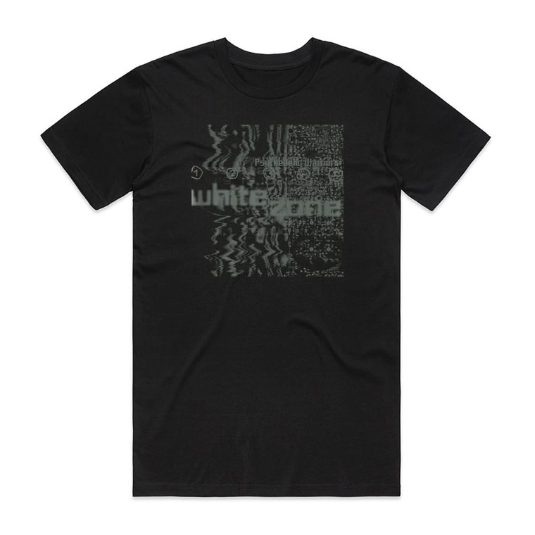 Psychedelic Warriors White Zone Album Cover T-Shirt Black
