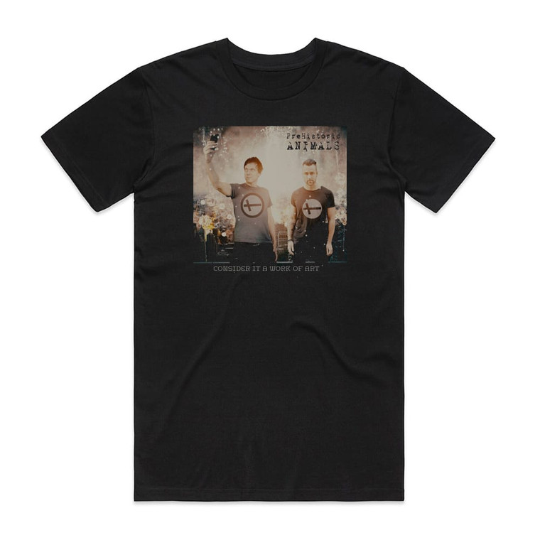 PreHistoric animals Consider It A Work Of Art Album Cover T-Shirt Black