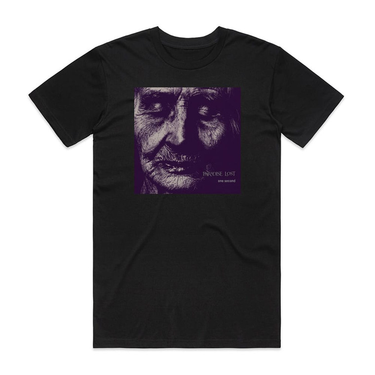 Paradise Lost One Second 1 Album Cover T-Shirt Black Paradise Lost One Second 1 Album Cover T-Shirt Black