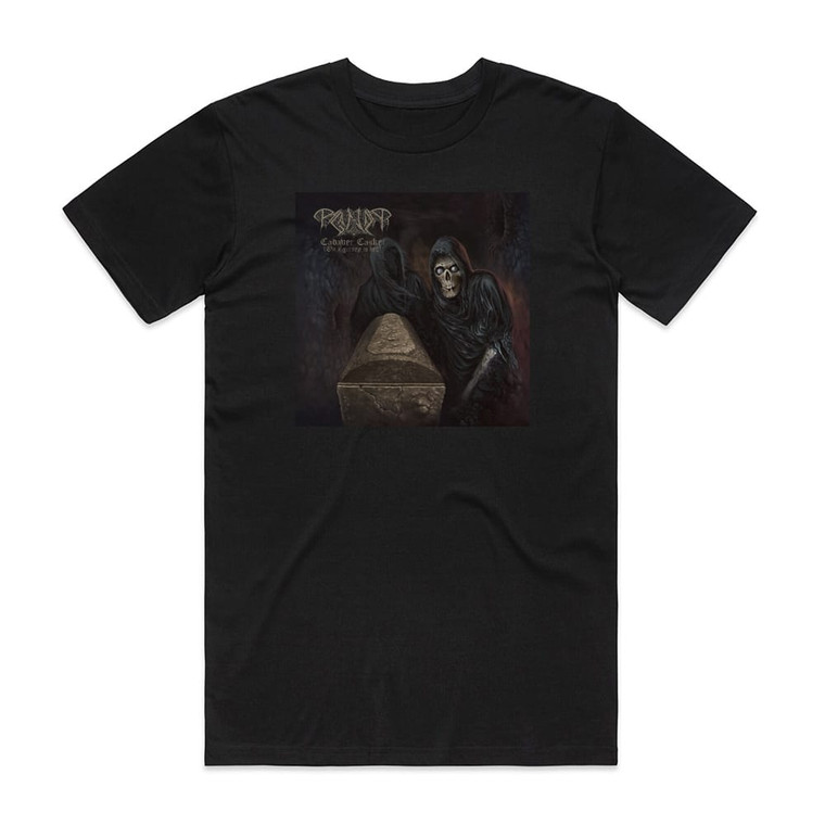 Paganizer Cadaver Casket On A Gurney To Hell Album Cover T-Shirt Black