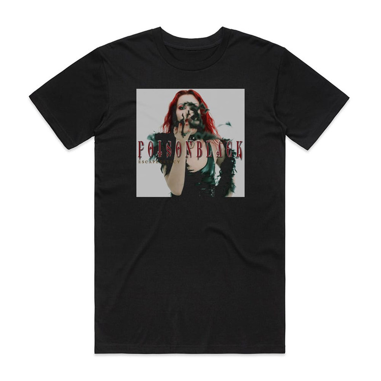 Poisonblack Escapexstacy Album Cover T-Shirt Black