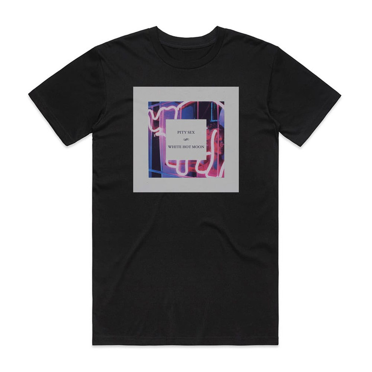 Pity Sex White Hot Moon Album Cover T-Shirt Black
