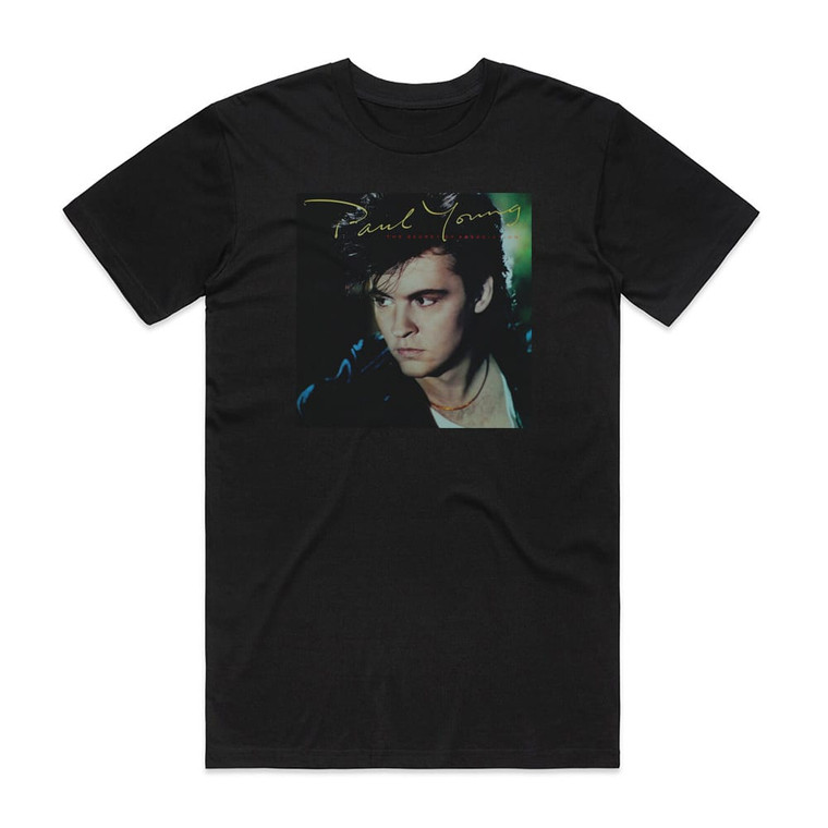 Paul Young The Secret Of Association 1 Album Cover T-Shirt Black
