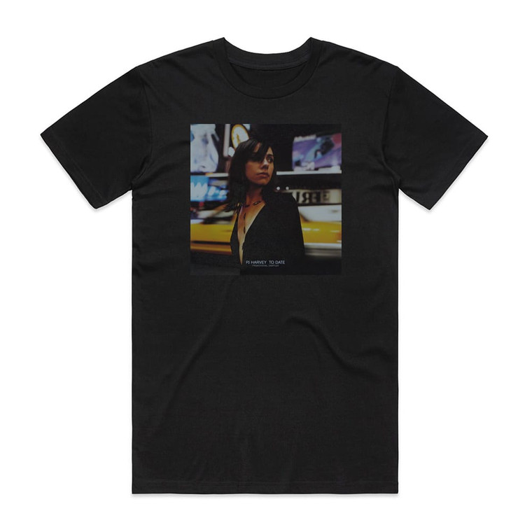 PJ Harvey To Date Album Cover T-Shirt Black