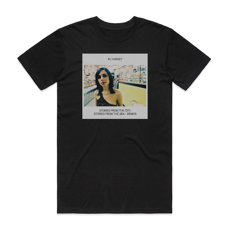 PJ Harvey Stories From The City Stories From The Sea Demos Album Cover T-Shirt Black
