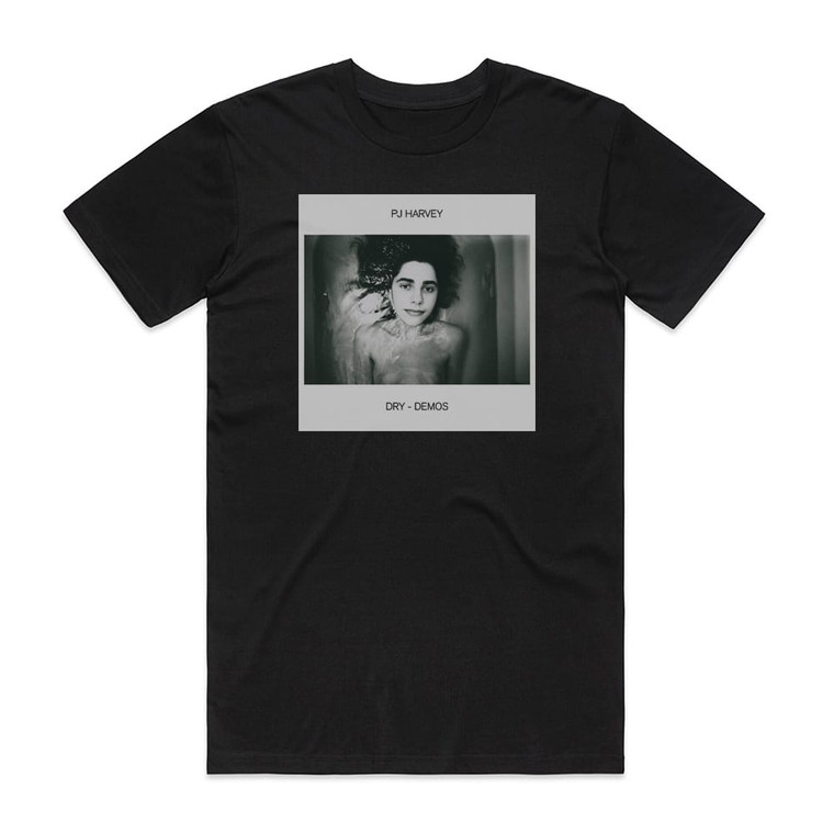 PJ Harvey Dry Demos Album Cover T-Shirt Black