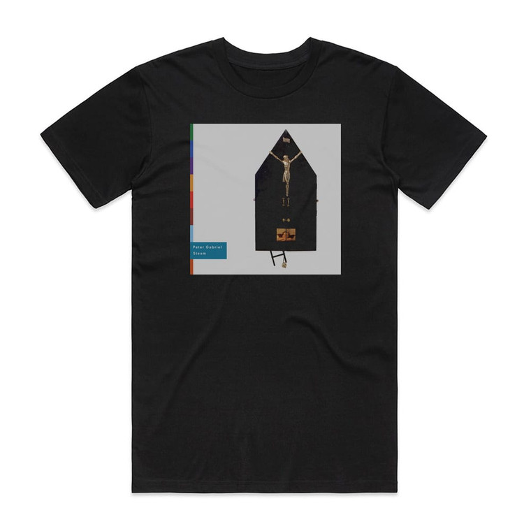 Peter Gabriel Steam 1 Album Cover T-Shirt Black