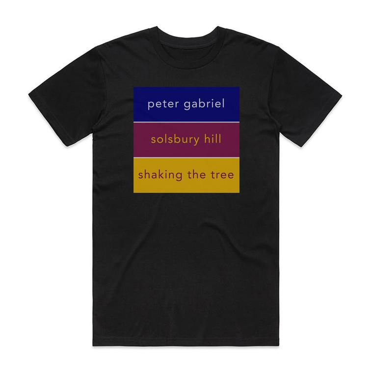 Peter Gabriel Solsbury Hill 4 Album Cover T-Shirt Black