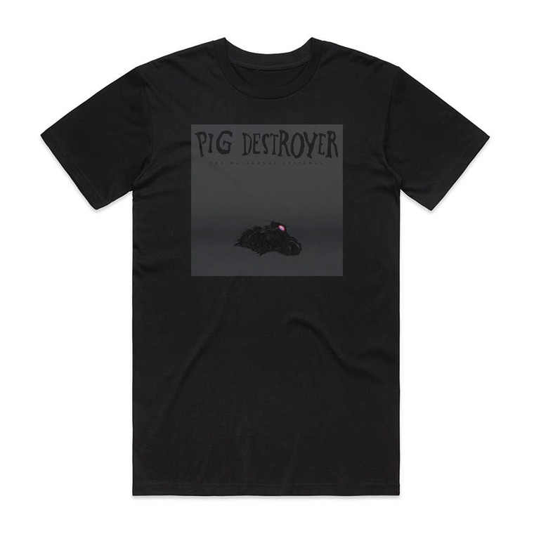 Pig Destroyer The Octagonal Stairway Album Cover T-Shirt Black