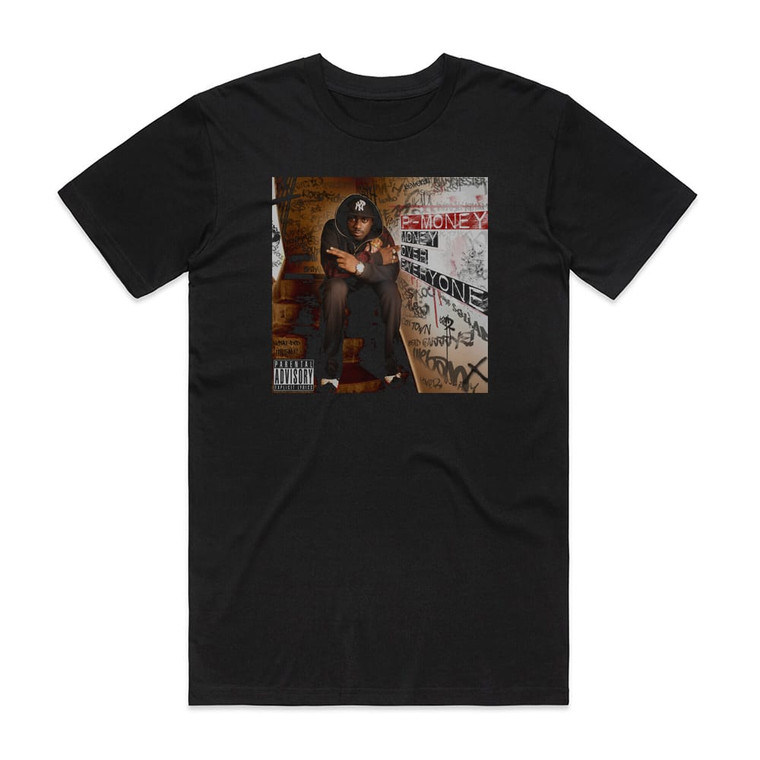 P-Money Money Over Everyone Album Cover T-Shirt Black