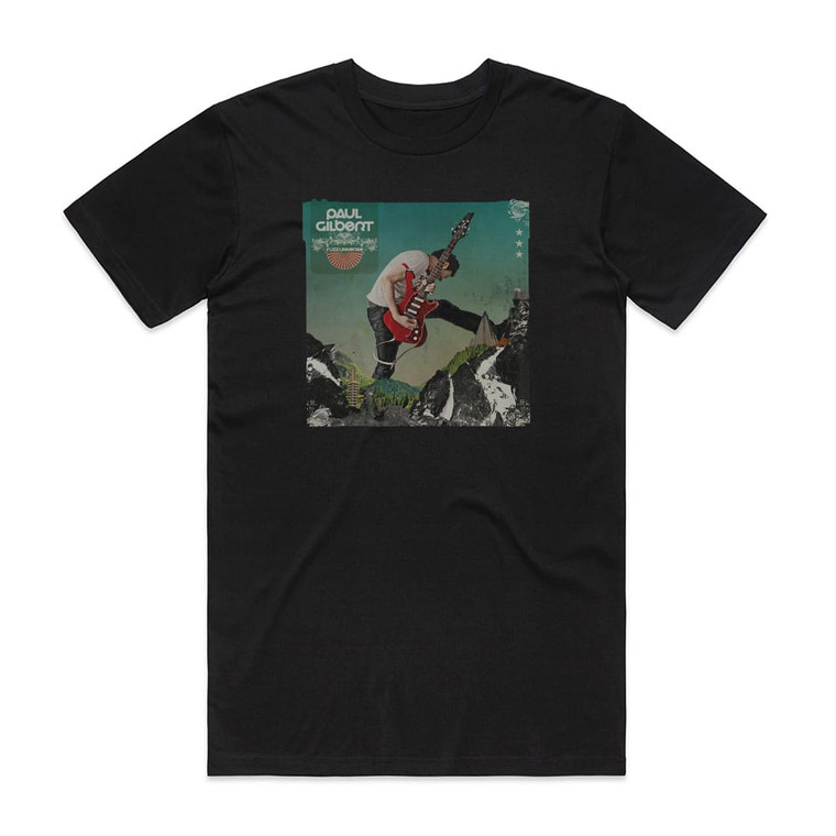 Paul Gilbert Fuzz Universe Album Cover T-Shirt Black Paul Gilbert Fuzz Universe Album Cover T-Shirt Black