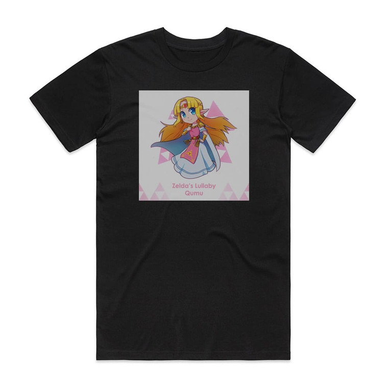 Qumu Zeldas Lullaby Album Cover T-Shirt Black