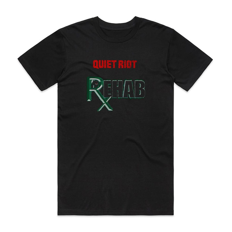Quiet Riot Rehab Album Cover T-Shirt Black