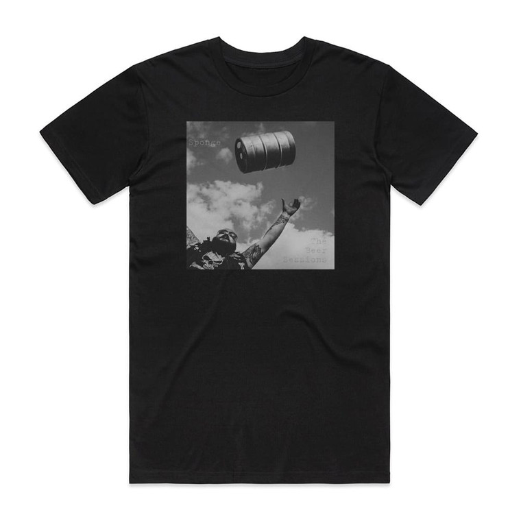 Sponge The Beer Sessions Album Cover T-Shirt Black