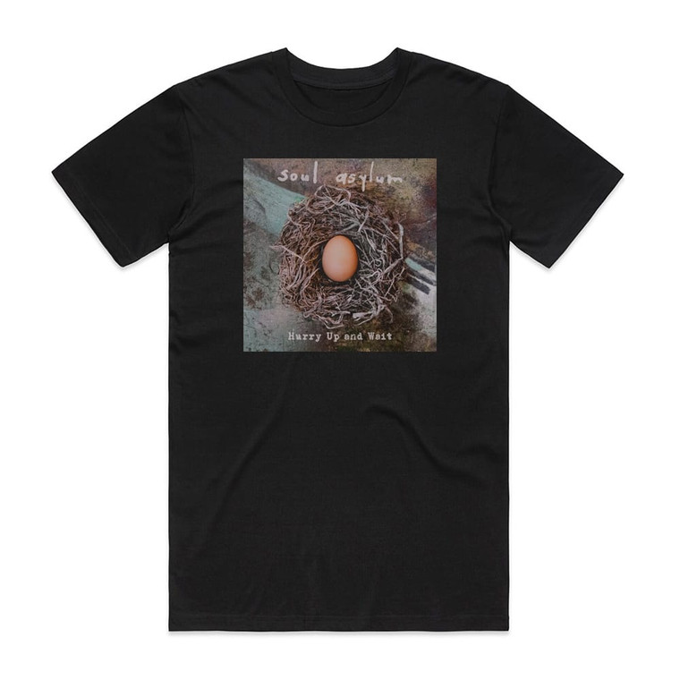 Soul Asylum Hurry Up And Wait Album Cover T-Shirt Black