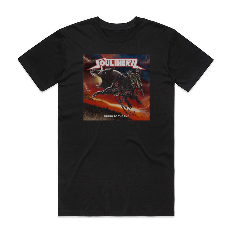 Soulthern Riding To The End Album Cover T-Shirt Black Soulthern Riding To The End Album Cover T-Shirt Black