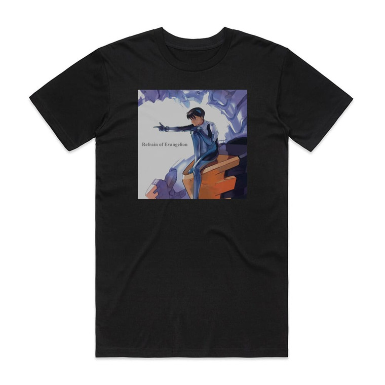 Shiro Sagisu Refrain Of Evangelion Album Cover T-Shirt Black