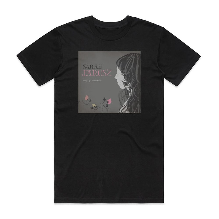 Sarah Jarosz Song Up In Her Head Album Cover T-Shirt Black Sarah Jarosz Song Up In Her Head Album Cover T-Shirt Black