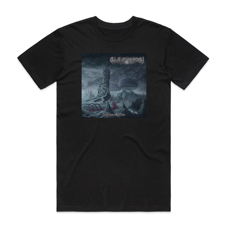 Slaughterday Nightmare Vortex Album Cover T-Shirt Black Slaughterday Nightmare Vortex Album Cover T-Shirt Black