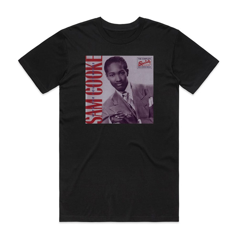 Sam Cooke Sam Cooke With The Soul Stirrers Album Cover T-Shirt Black