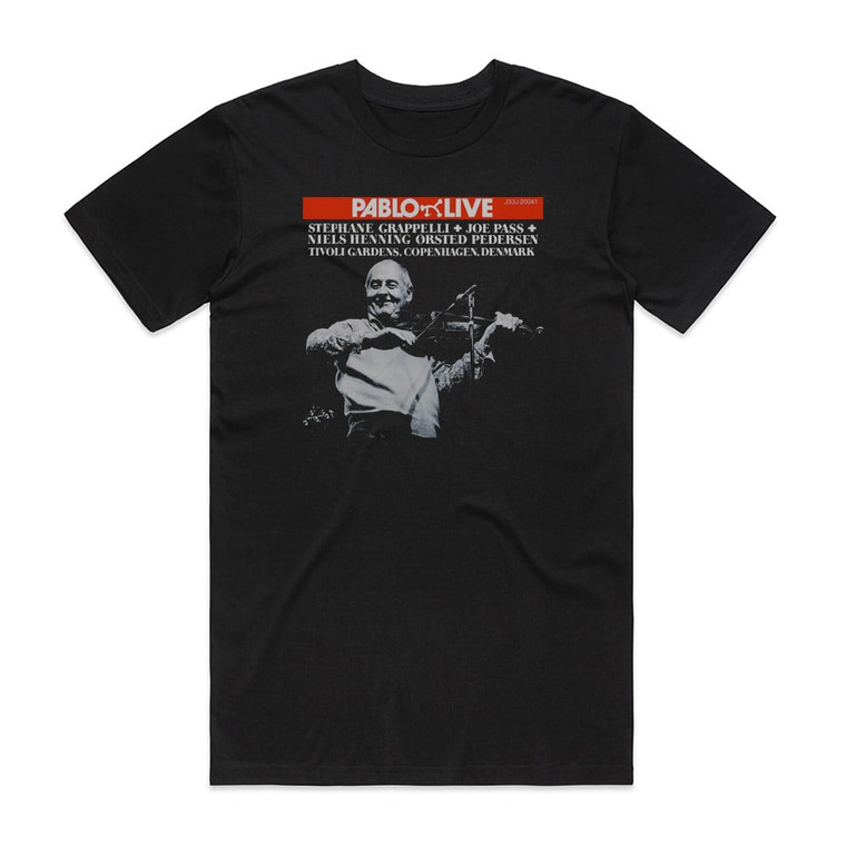 Stephane Grappelli Tivoli Gardens Album Cover T-Shirt Black