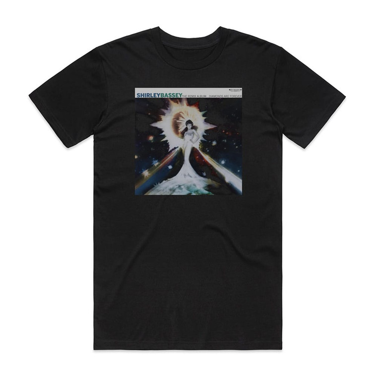 Shirley Bassey The Remix Album Diamonds Are Forever 1 Album Cover T-Shirt Black