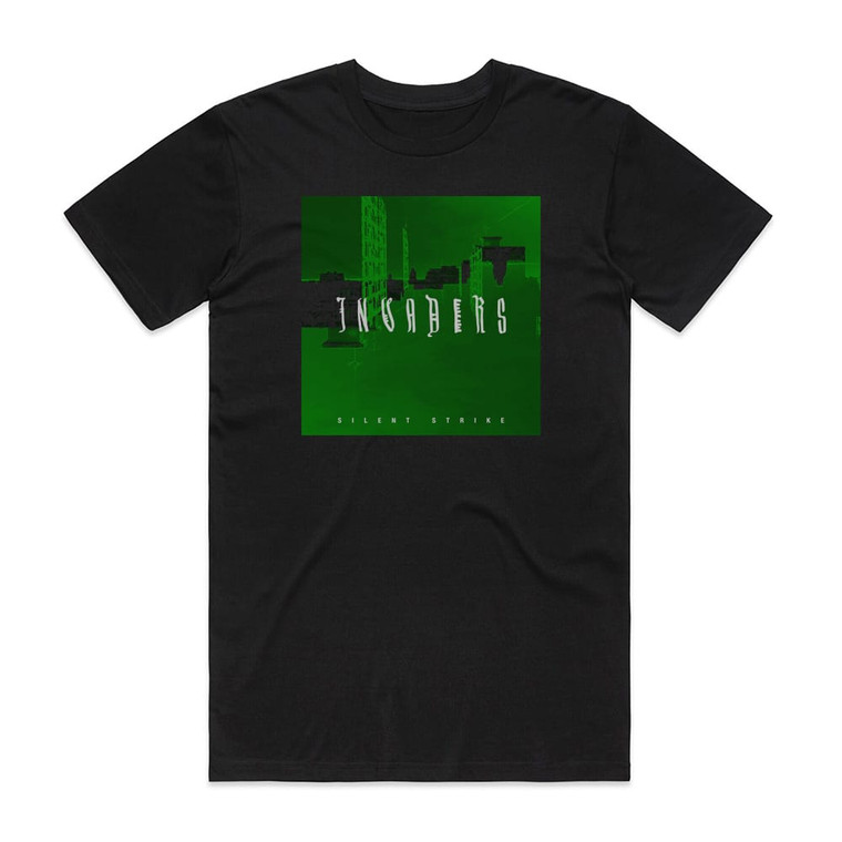 Silent Strike Invaders Album Cover T-Shirt Black