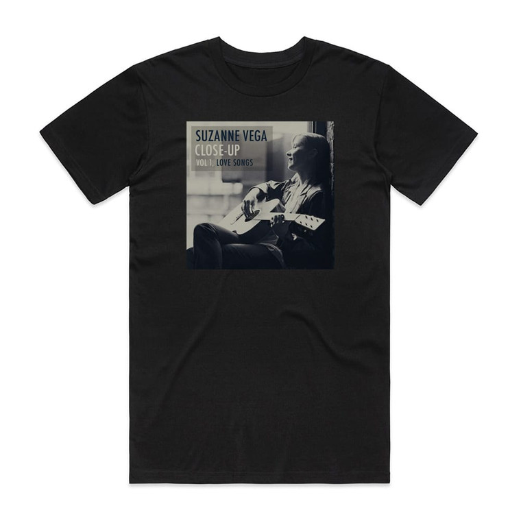 Suzanne Vega Close Up Volume 1 Love Songs Album Cover T-Shirt Black