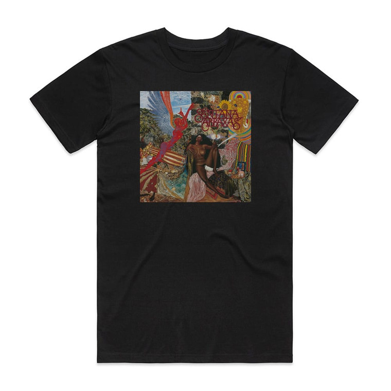 Santana Abraxas Album Cover T-Shirt Black