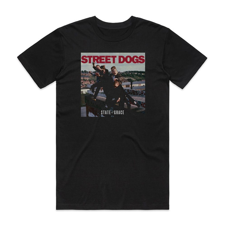 Street Dogs State Of Grace Album Cover T-Shirt Black