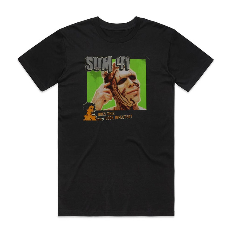 Sum 41 Does This Look Infected 1 Album Cover T-Shirt Black