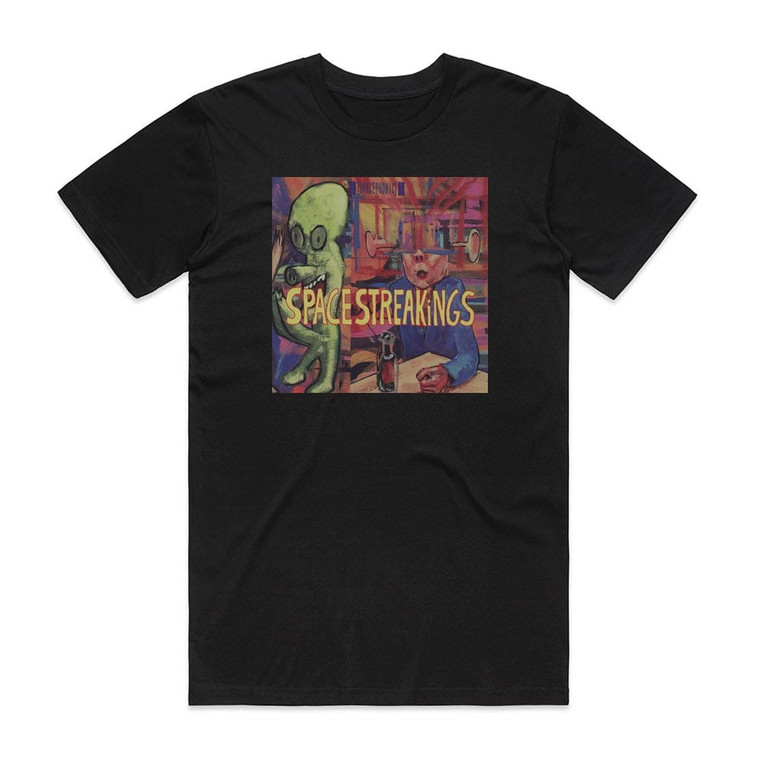 Space Streakings 7 Toku Album Cover T-Shirt Black