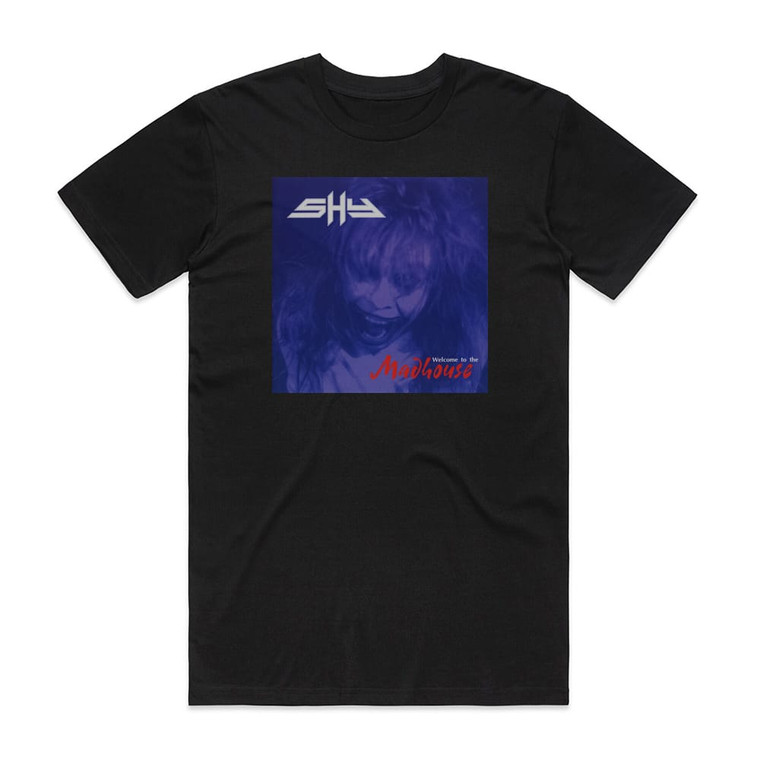 Shy Welcome To The Madhouse 1 Album Cover T-Shirt Black