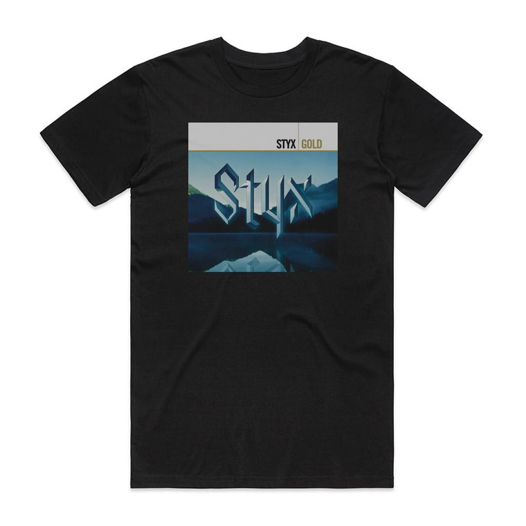 Styx Gold Album Cover T-Shirt Black