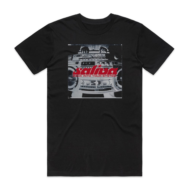 Saliva Back Into Your System 2 Album Cover T-Shirt Black