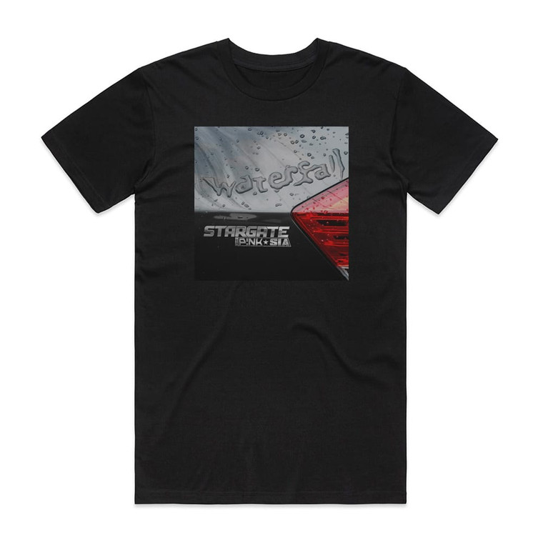 StarGate Waterfall Album Cover T-Shirt Black