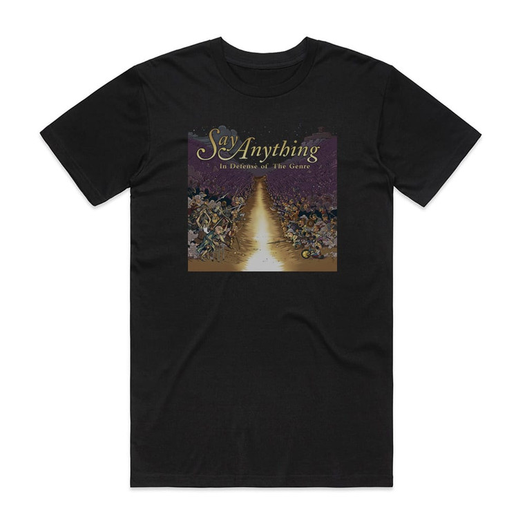 Say Anything In Defense Of The Genre Album Cover T-Shirt Black