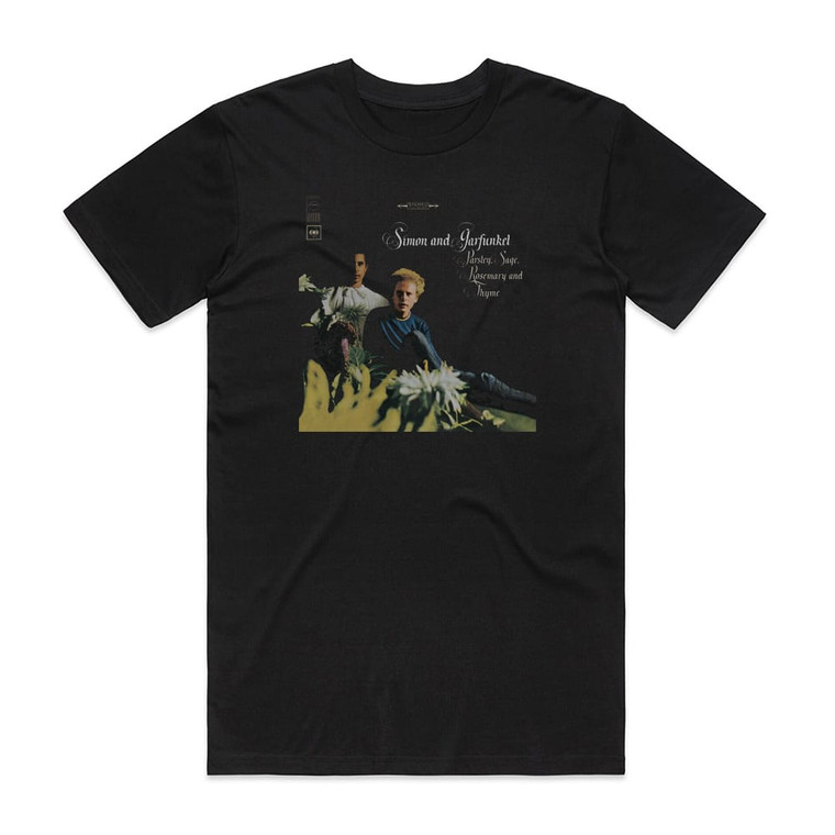 Simon and Garfunkel Parsley Sage Rosemary And Thyme 1 Album Cover T-Shirt Black