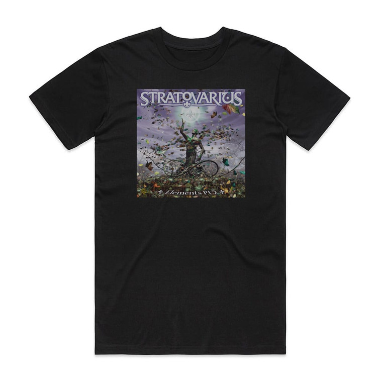 Stratovarius Elements Part 2 Album Cover T-Shirt Black