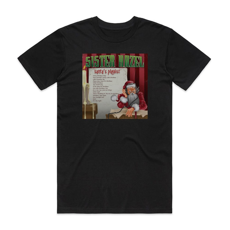 Sister Hazel Santas Playlist Album Cover T-Shirt Black